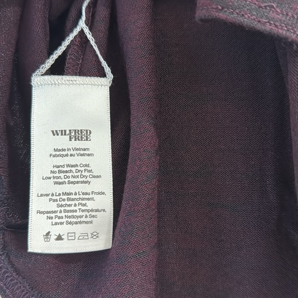 Wilfred Free race back tank top | small | burgundy/black - Picture 3 of 6